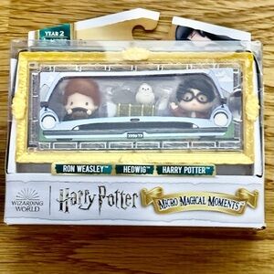 Harry Potter Micro Magical Moments Year 2 Ron Harry Hedwig Figures​​​​​​​